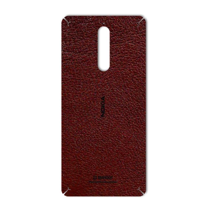 برچسب تزئینی ماهوت مدلNatural Leather مناسب برای گوشی  Nokia 8 MAHOOT Natural Leather Sticker for Nokia 8